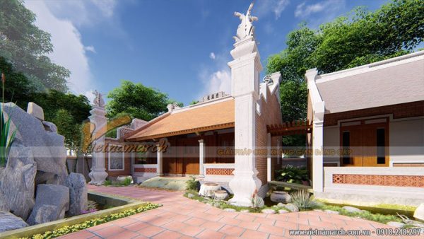thiết kế nhà thờ họ 3 gian 2 mái tại Phú Xuyên