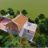 Đặc điểm kiến trúc nhà thờ họ 2 tầng 4 mái kết hợp nhà ở tại thành phố Tuy Hoà, Phú Yên 1