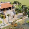 Không gian khuôn viên, hồ nước nhà thờ họ 5 gian 4 mái có chiếu rồng 1300m2 ở thị xã La Gi, Bình Thuận 1