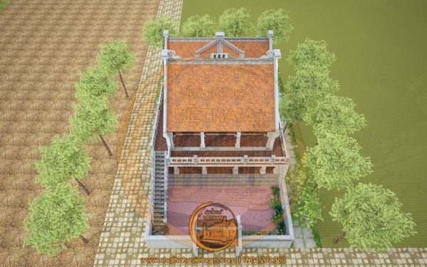 Đặc điểm kiến trúc nhà thờ họ 2 mái 2 tầng có hậu cung tại huyện Trà Ôn, Vĩnh Long 4