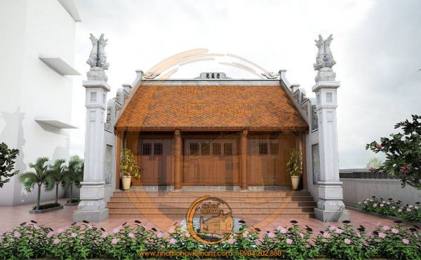 Đặc điểm kiến trúc nhà thờ họ 3 gian 2 mái tại huyện Kiên Lương, Kiên Giang