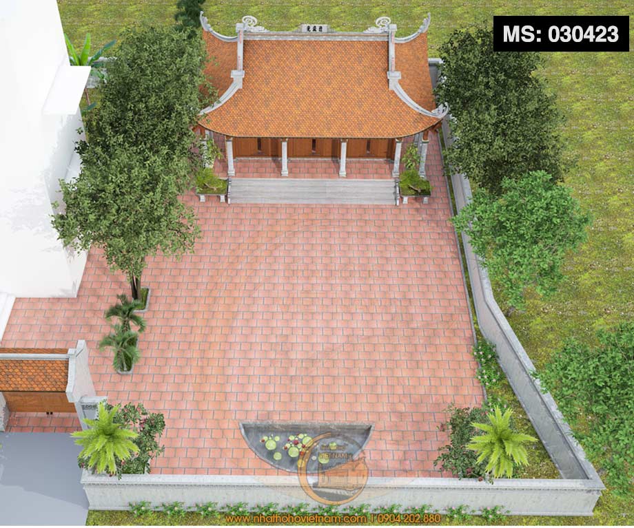 Dự án nhà thờ họ 3 gian 4 mái có hồ bán nguyệt tại huyện Văn Quan, Lạng Sơn