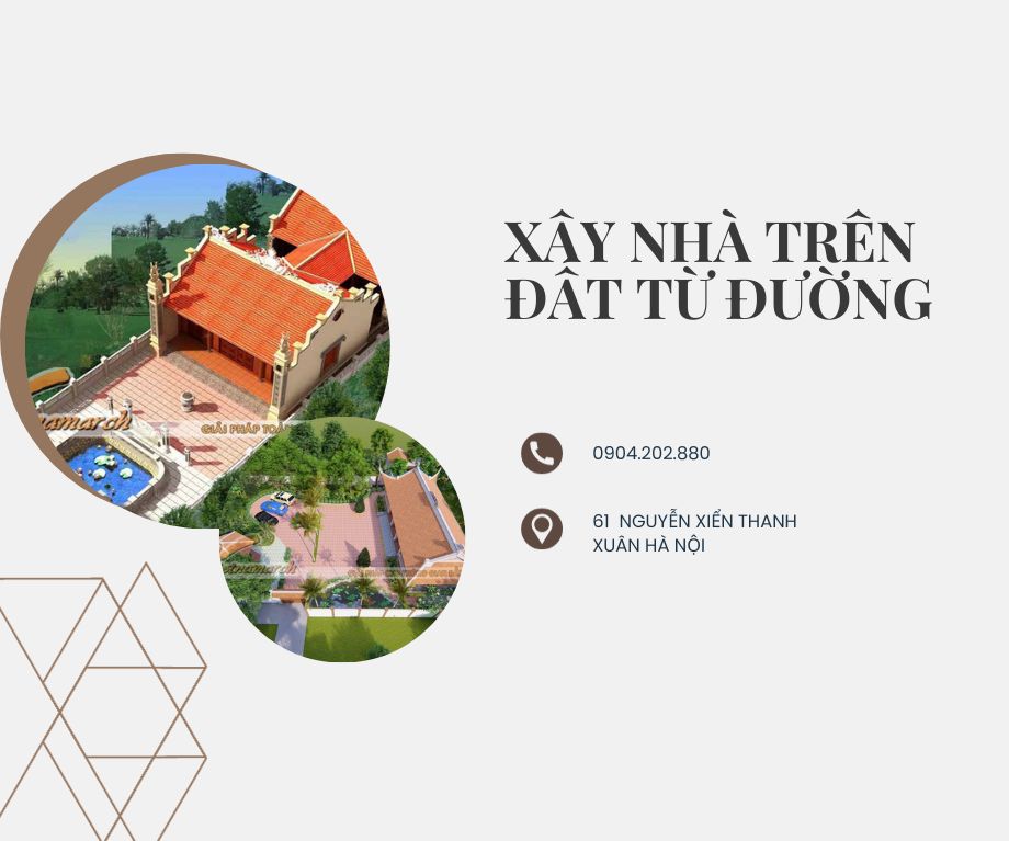 XÂY NHÀ TRÊN ĐẤT TỪ ĐƯỜNG