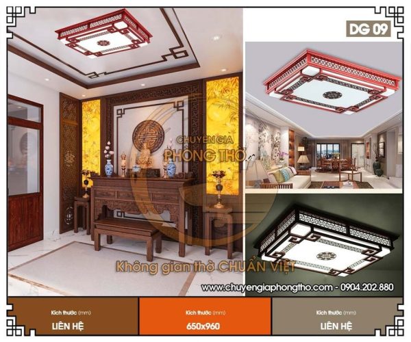 Đèn ốp trần hình chữ nhật (DG09): Sự kết hợp hoàn hảo giữa thẩm mỹ và phong thủy