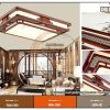 Đèn gỗ hình chữ nhật DG04