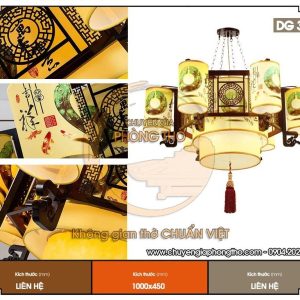 Đèn chùm họa tiết trang trí phòng thờ DG32