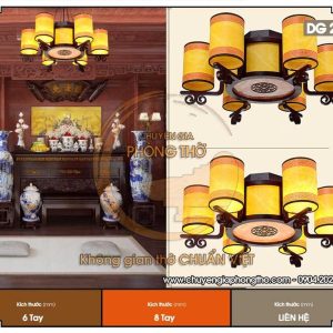 Mẫu đèn chùm phòng thờ DG28