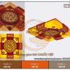 Mẫu đèn ốp trần nhà thờ họ hình vuông DG21
