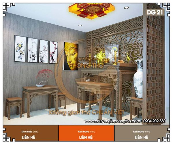 Mẫu đèn ốp trần nhà thờ họ hình vuông DG21