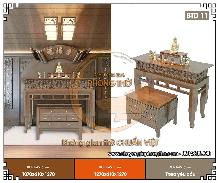 Bàn thờ đứng hiện đại BTD11