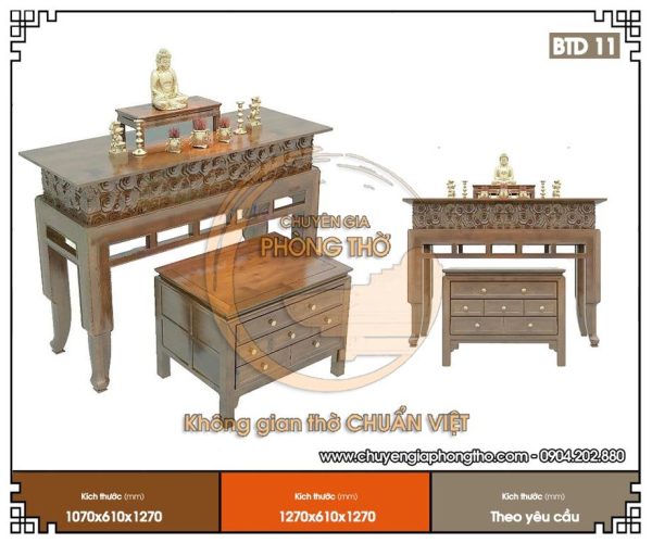 Bàn thờ đứng hiện đại BTD11
