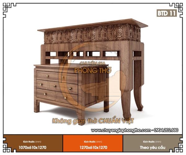 Bàn thờ đứng hiện đại BTD11