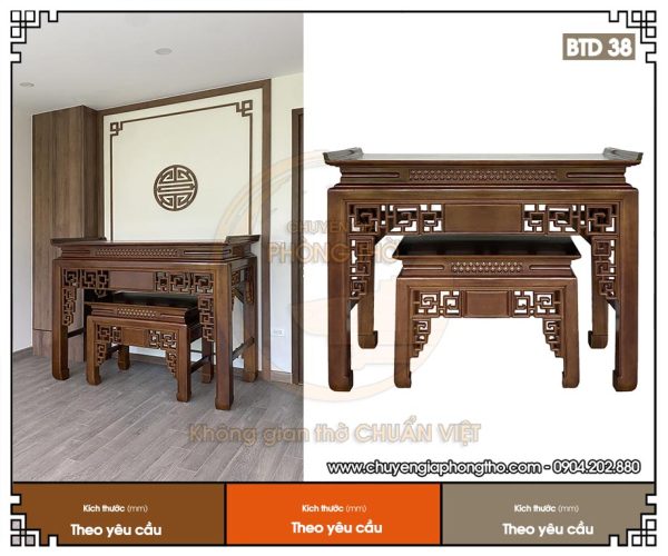 Bàn thờ móc mỏ hiện đại BTD38