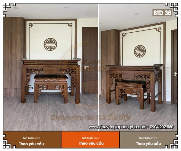 Bàn thờ móc mỏ hiện đại BTD38