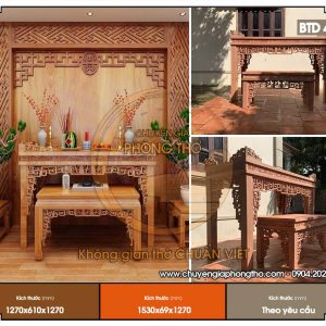 Bàn thờ Phật quan âm BTD40