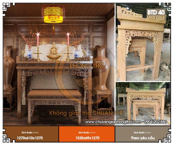 Bàn thờ Phật quan âm BTD40