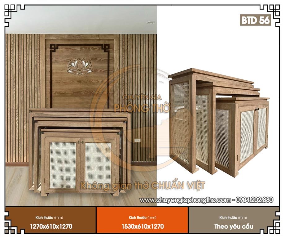 Bàn thờ phong cách Indochine BTD56