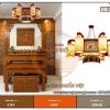 Đèn chùm DG22 trang trí phòng thờ cho nhà thờ họ
