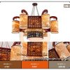Đèn chùm DG22 trang trí phòng thờ cho nhà thờ họ