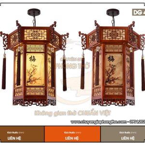 Đèn lồng gỗ nhà thờ họ DG41