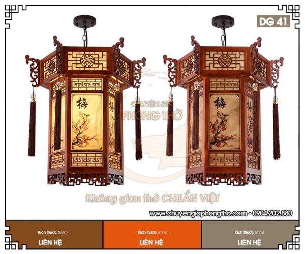 Đèn lồng gỗ nhà thờ họ DG41