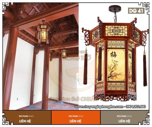 Đèn lồng gỗ nhà thờ họ DG41