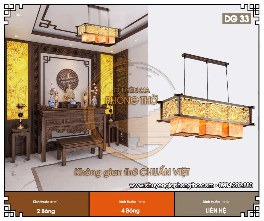 Đèn thả phòng thờ DG33 Đèn thả phòng thờ DG33