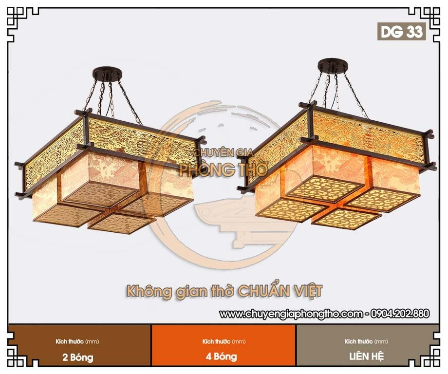 Đèn thả phòng thờ DG33 Đèn thả phòng thờ DG33
