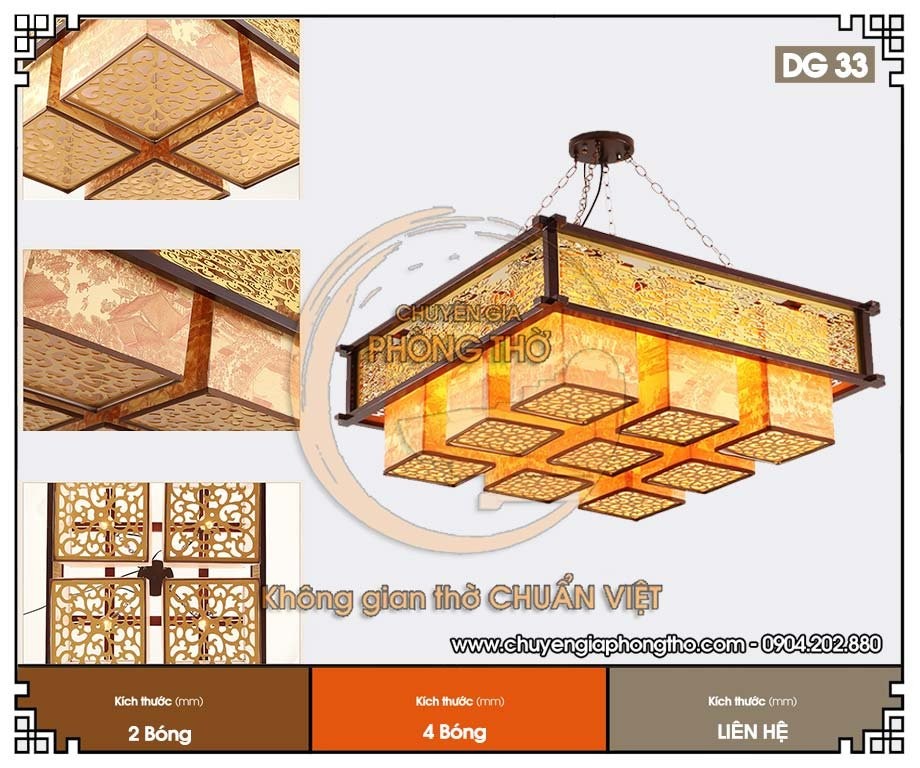 Đèn thả phòng thờ DG33 Đèn thả phòng thờ DG33