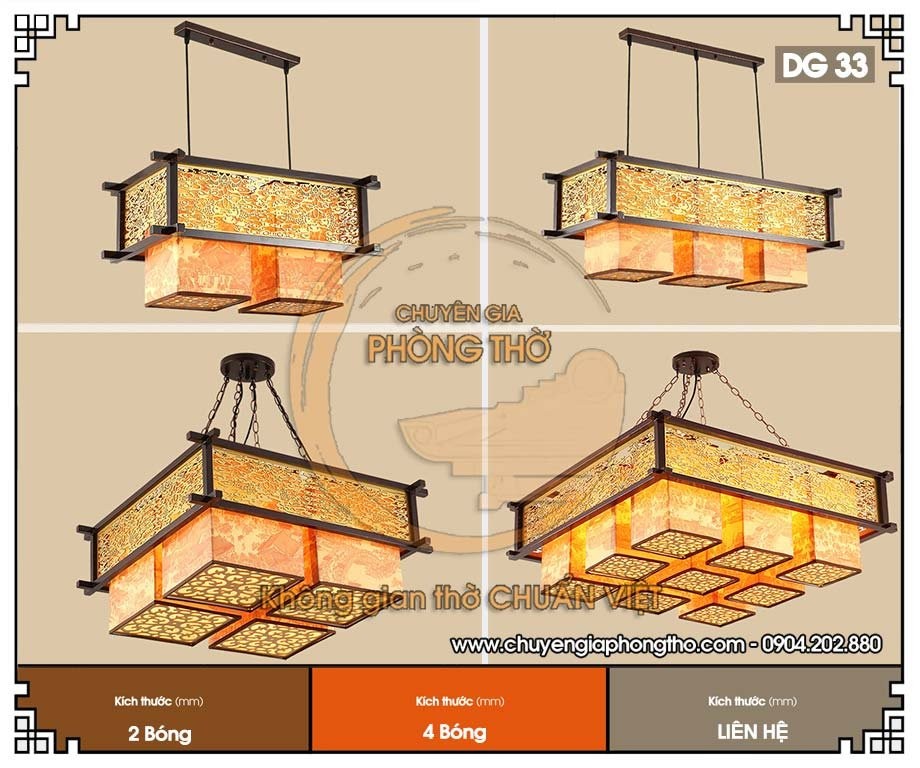 Đèn thả phòng thờ DG33 Đèn thả phòng thờ DG33