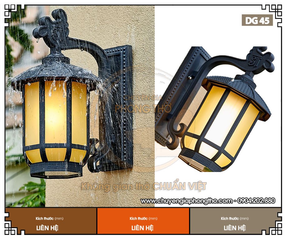 Đèn tường nhà thờ họ nhà gỗ DG45 Đèn tường nhà thờ họ nhà gỗ DG45