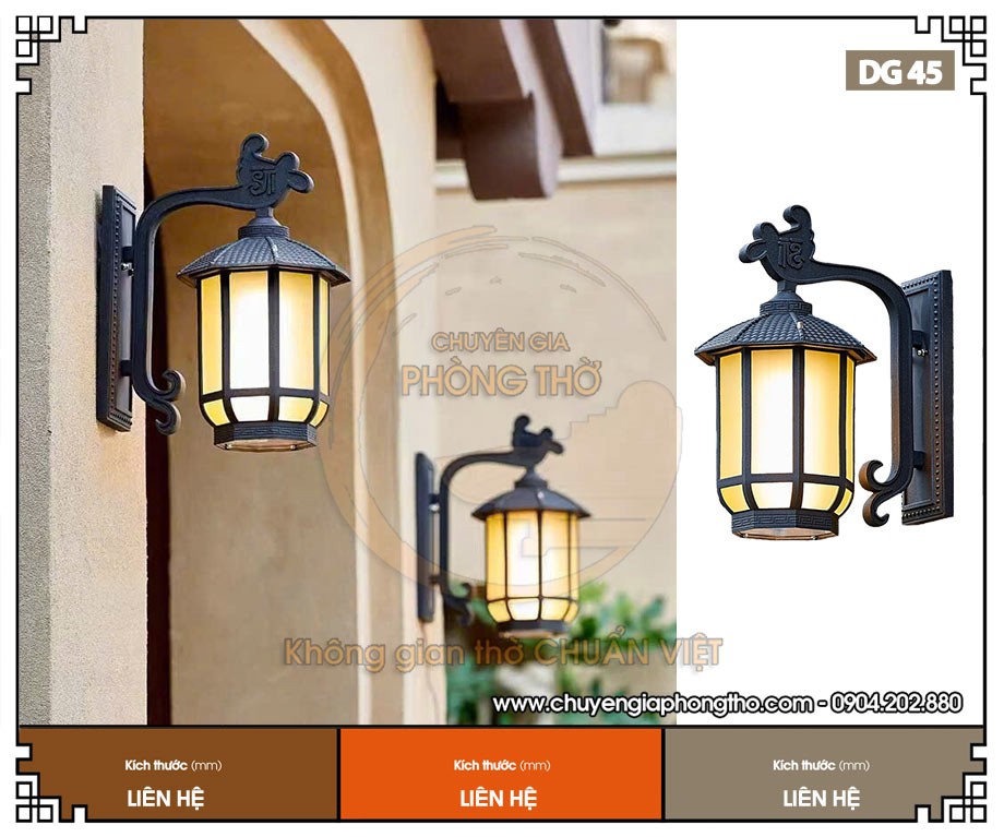Đèn tường nhà thờ họ nhà gỗ DG45 Đèn tường nhà thờ họ nhà gỗ DG45