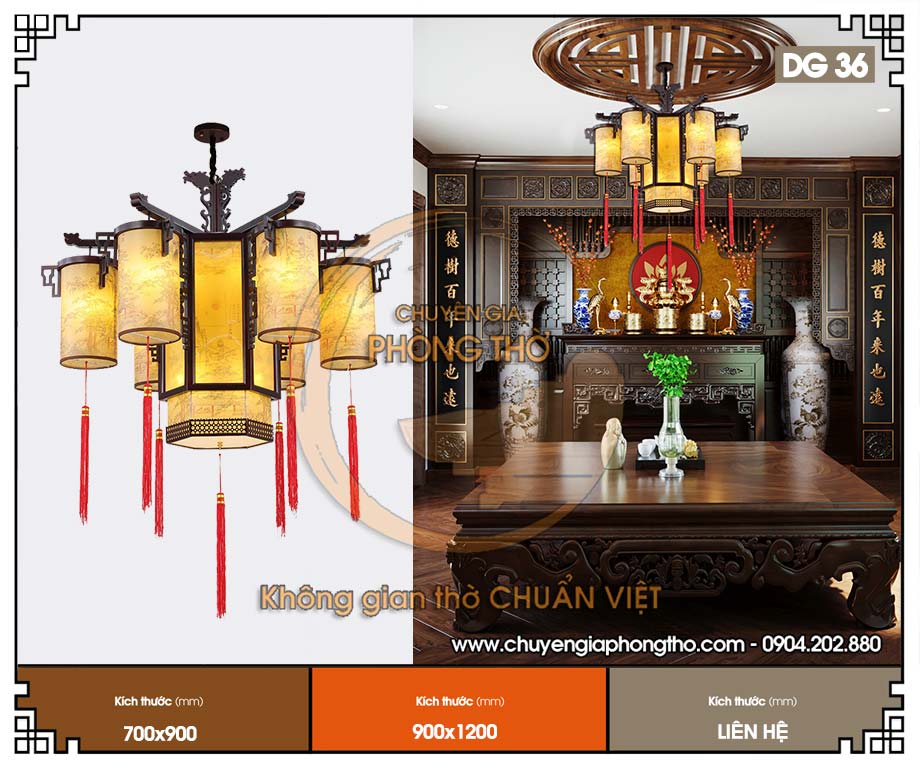 Đèn lồng trang trí nhà thờ họ DG36