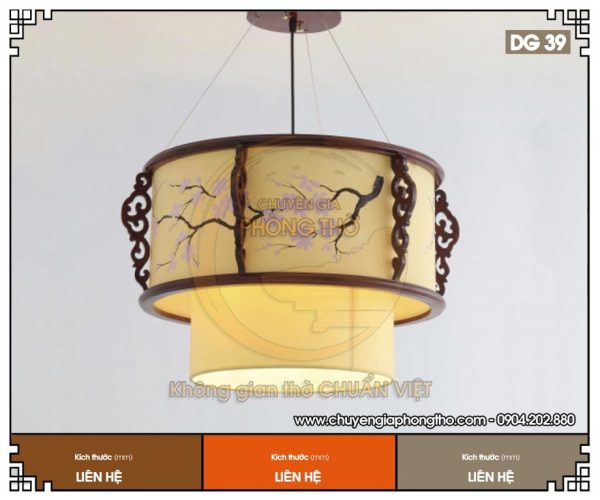 Mẫu đèn thả trần nhà thờ họ DG39