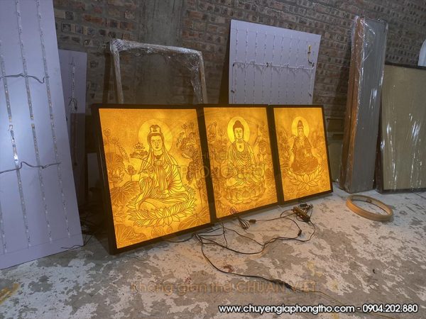 Tranh trúc chỉ tam thế Phật