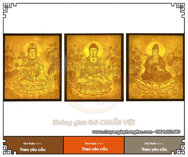 Tranh trúc chỉ tam thế Phật