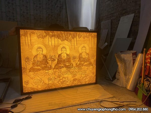 Tranh trúc chỉ tam thế Phật