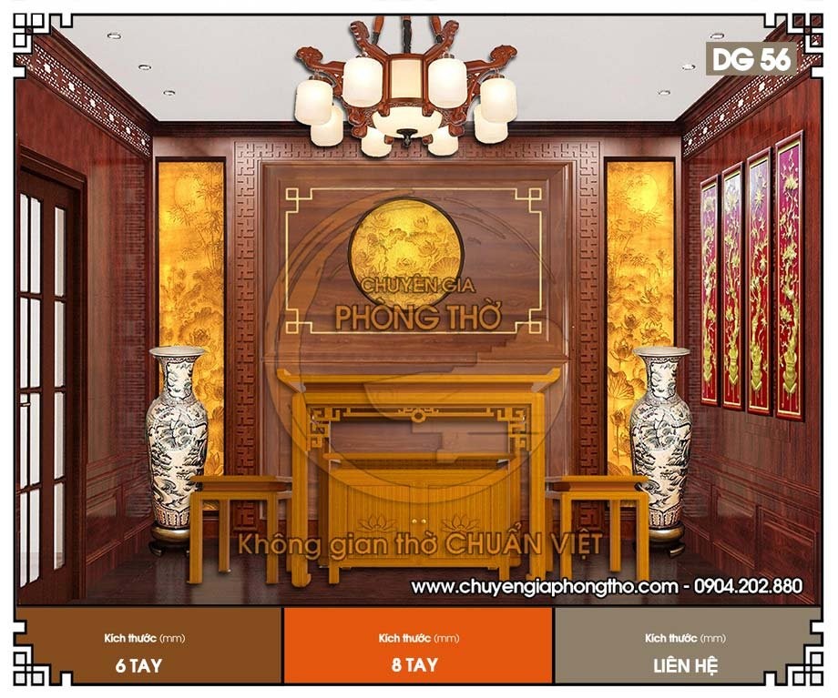 Đèn chùm hiện đại cho phòng thờ DG56 Đèn chùm hiện đại cho phòng thờ DG56