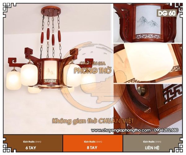 Đèn chùm phòng thờ cho biệt thự DG60
