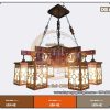 Đèn chùm trang trí nhà gỗ DG61
