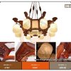 Đèn thả trang trí phòng thờ biệt thự DG58