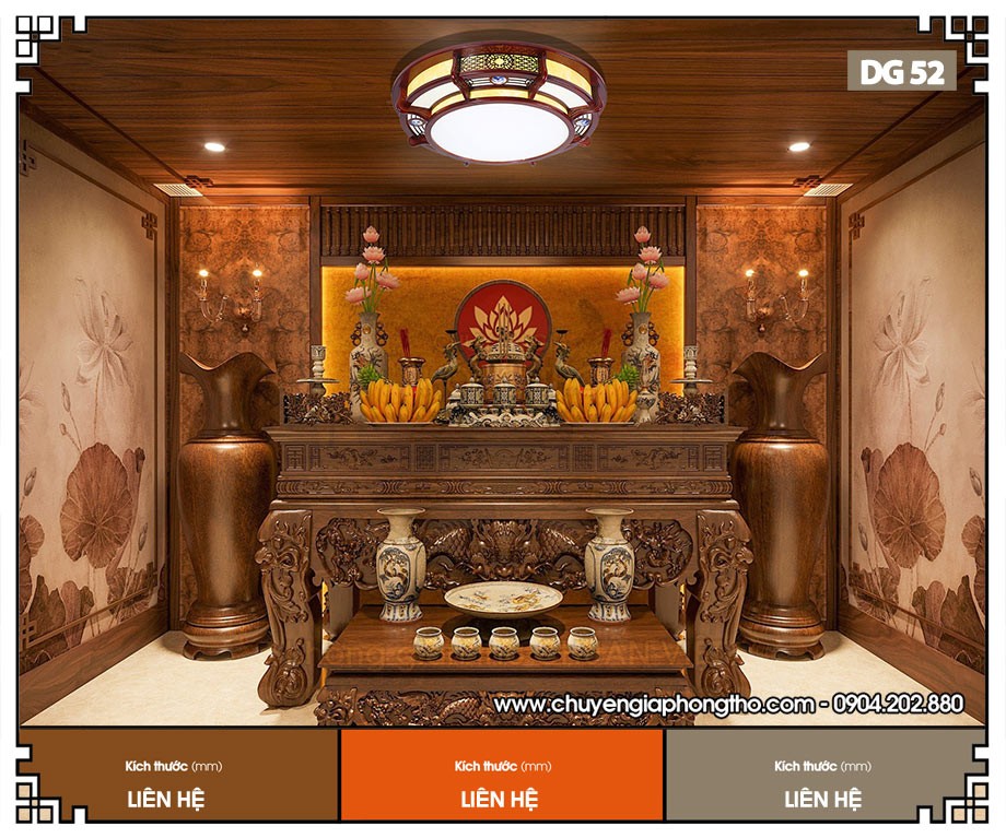 Đèn trần phòng thờ đẹp DG52