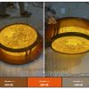 Đèn trúc chỉ hoa sen ốp trần hình tròn