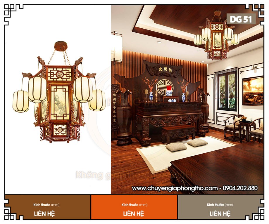 Mẫu đèn lồng phòng thờ DG51 Mẫu đèn lồng phòng thờ DG51