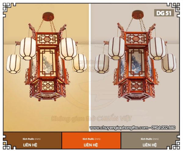 Mẫu đèn lồng phòng thờ DG51