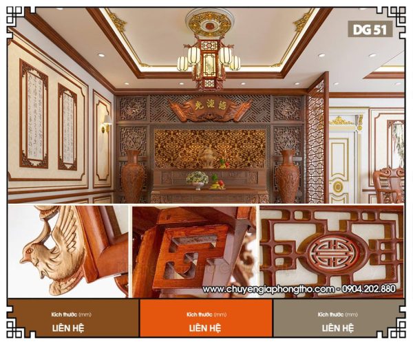 Mẫu đèn lồng phòng thờ DG51