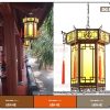 Mẫu đèn trang trí nhà gỗ nhà thờ họ DG54