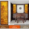 Mẫu tranh trúc chỉ cá chép