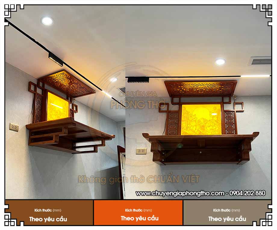 Mẫu tranh trúc chỉ cho bàn thờ treo