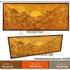 Tranh trúc chỉ đầm sen trang trí phòng thờ